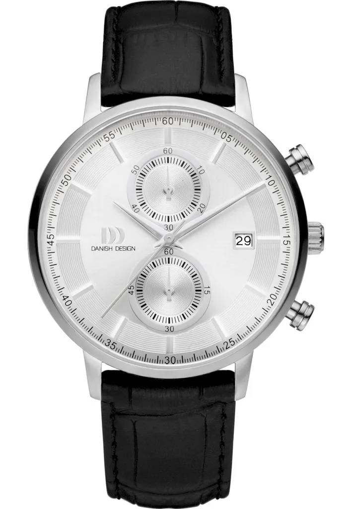 Chronographe Bracelet Cuir Danish Design TIDLØS pour Homme IQ12Q1215