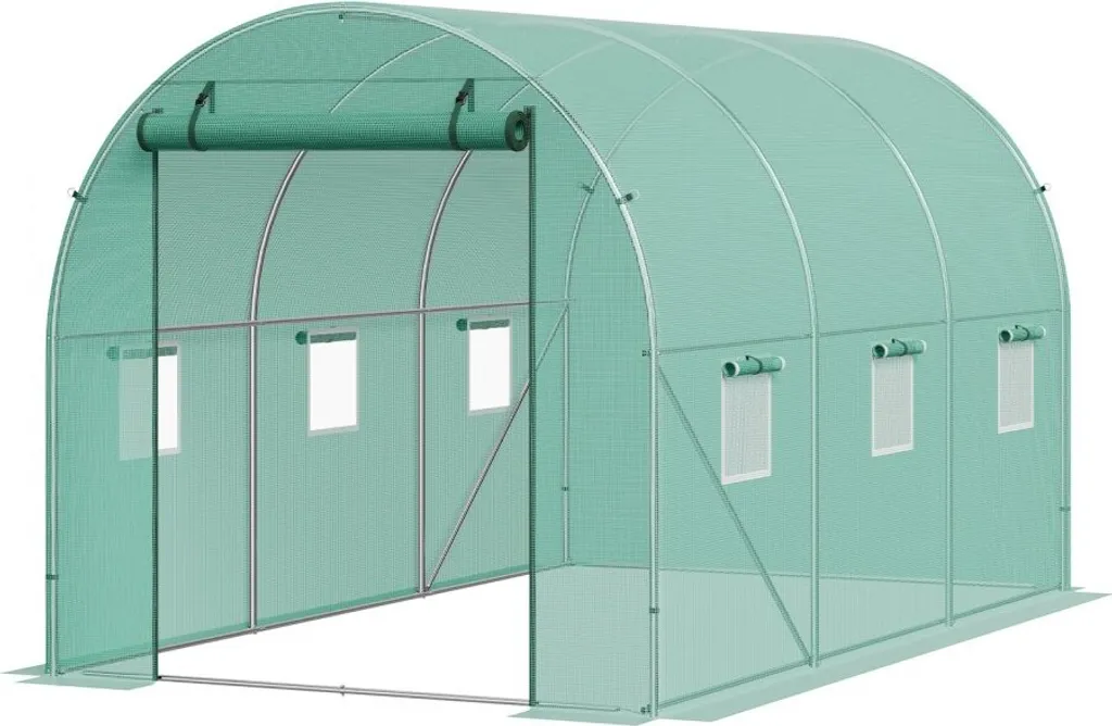 Serre maraîchère praticable 6m² avec bâche armée et aération optimale - 11