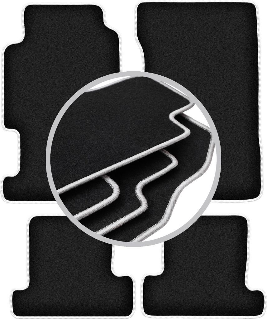 CARLUX-SILVER Autofußmatten für: Honda Prelude IV Coupé (1991-1996)