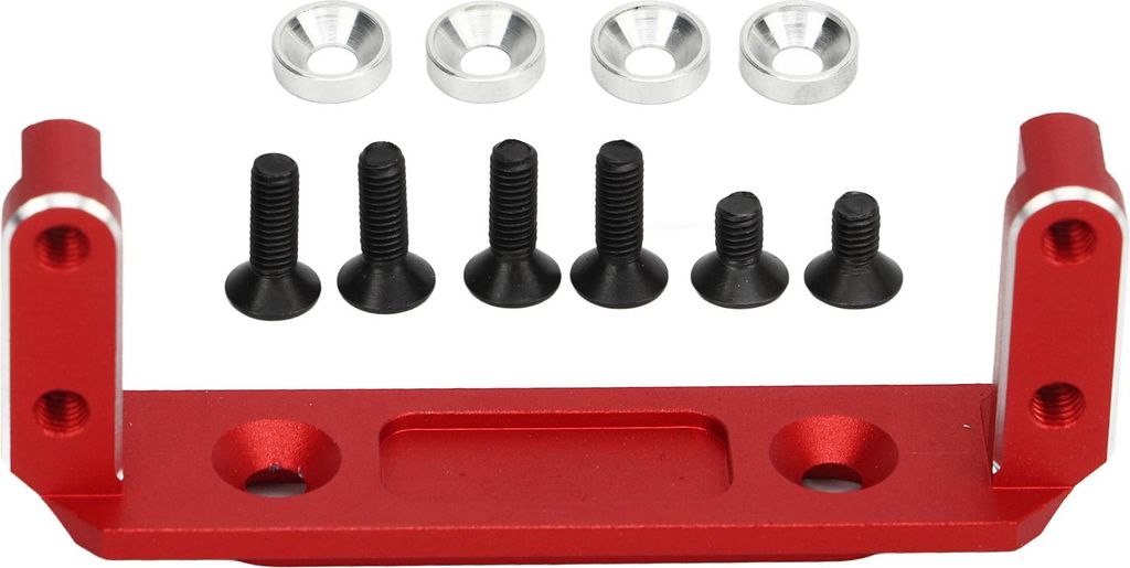 RC Car Servo Mount Aluminiumlegierung für Capra UTB10 1/10 Crawler Upgrades Accessoires rot