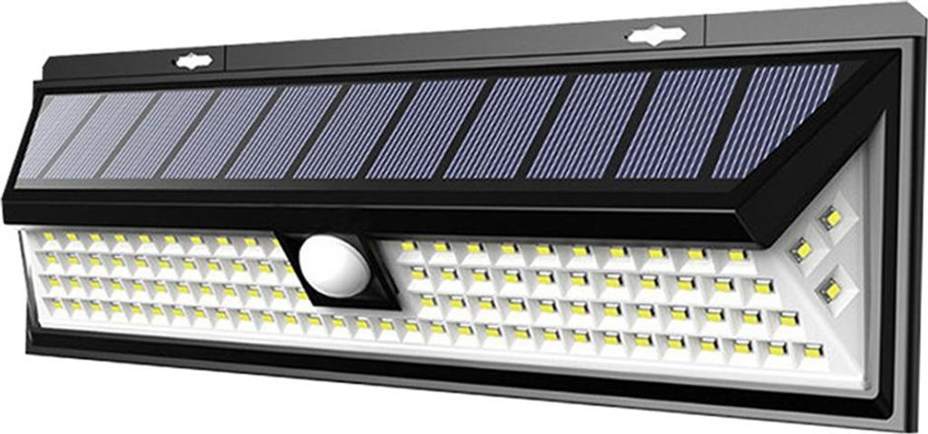 Sicherheits-Solar-Wandleuchte mit Bewegungsmelder für den Außenbereich, 1 Stück, Schwarz,90 LED,style:without remote control;
