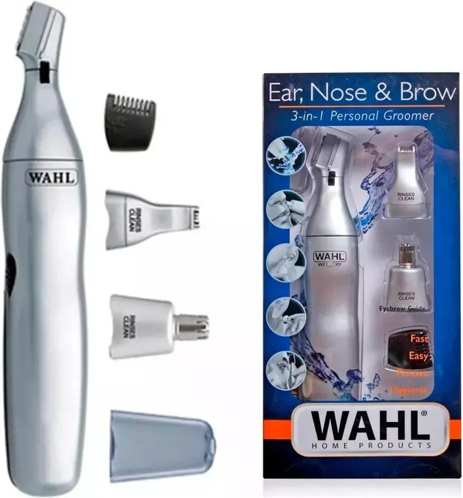 Wahl Ear, Nose & Brow 3-In-1 precision trimmer Silver - 5