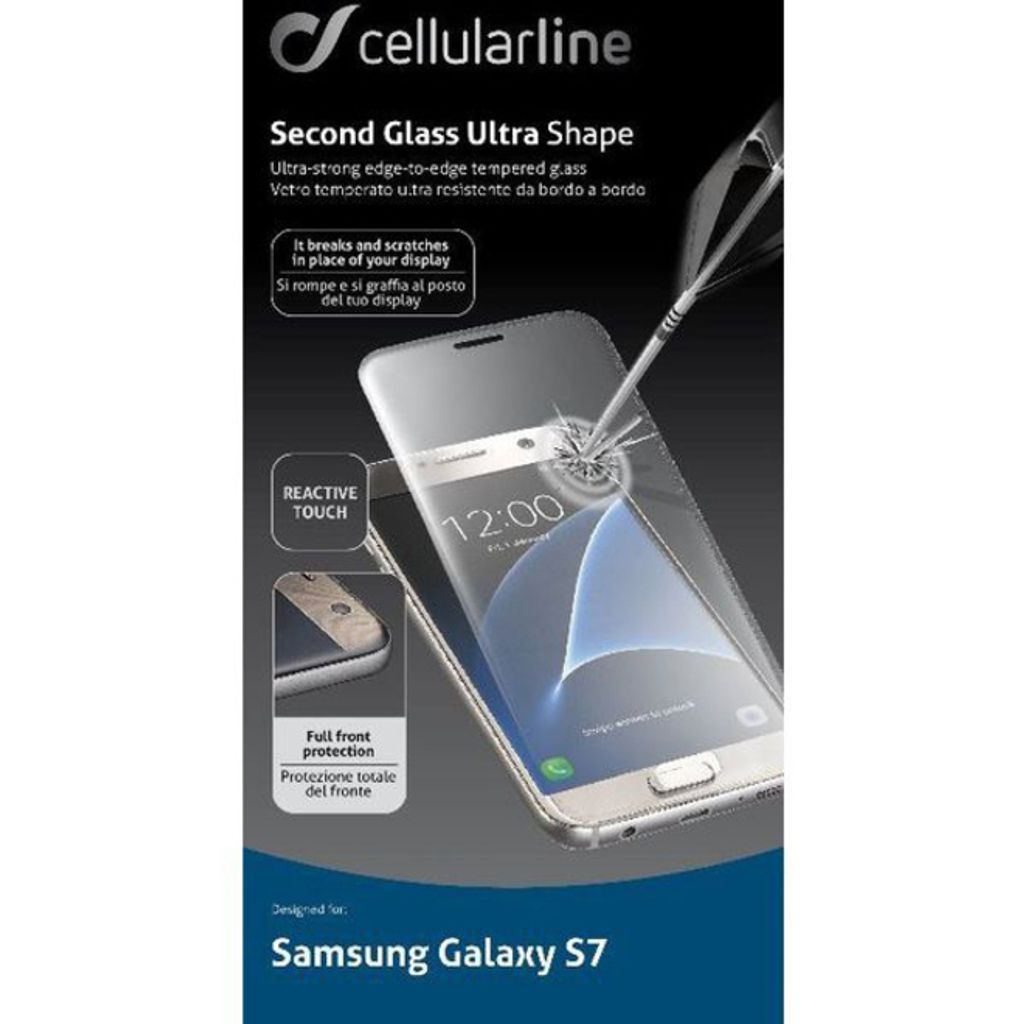 Cellularline Second Glass Ultra Shape - Galaxy S7, Samsung, Galaxy S7, Kratzresistent, Transparent, 1 Stück(e)