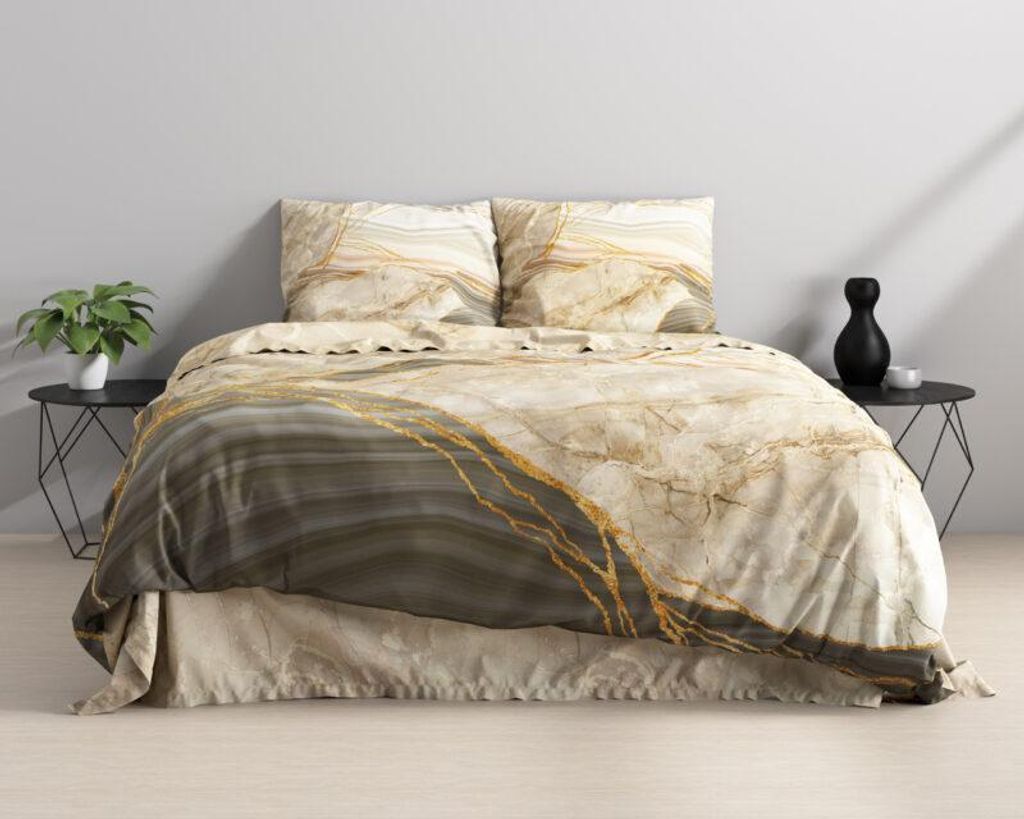 Schlafenszeit Botticino Taupe 240 x 220 cm