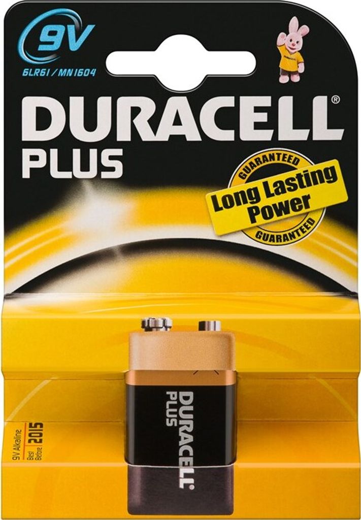 Duracell Alkaline Plus 100 9V 1st.