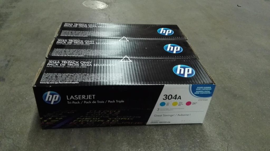 HP 304A 3er-Pack Cyan/Magenta/Gelb Original LaserJet Produktbild 