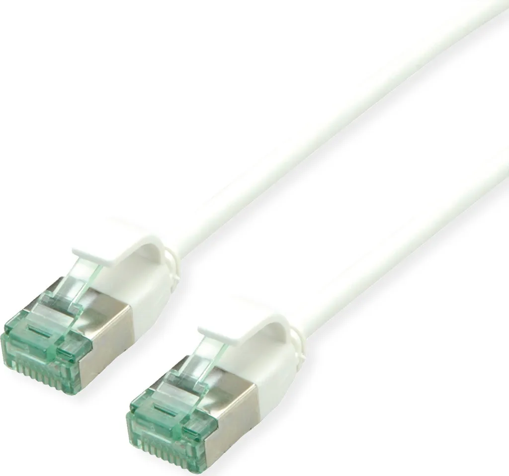 Cavo Patch ROLINE Cat.6A Slim 5m Bianco | U/FTP DataCenter Classe EA