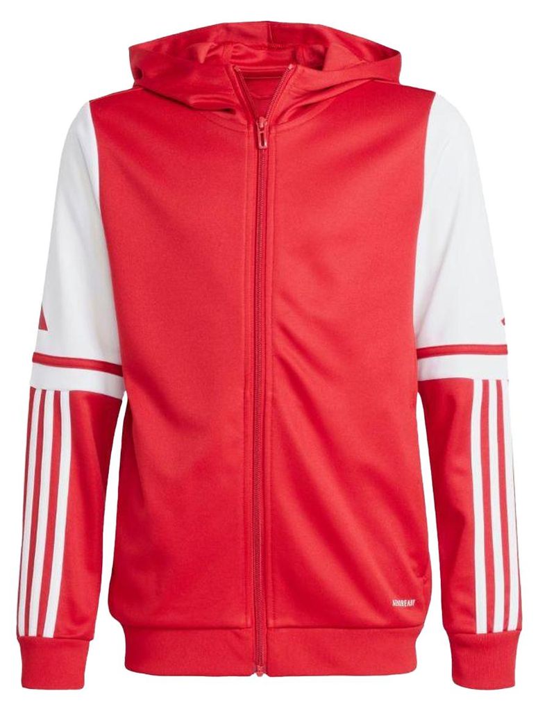 Adidas - "Squadra 25" Hoodie mit durchgehendem Reißverschluss für Kinder PP3530 (134) (Weiß/Rot)