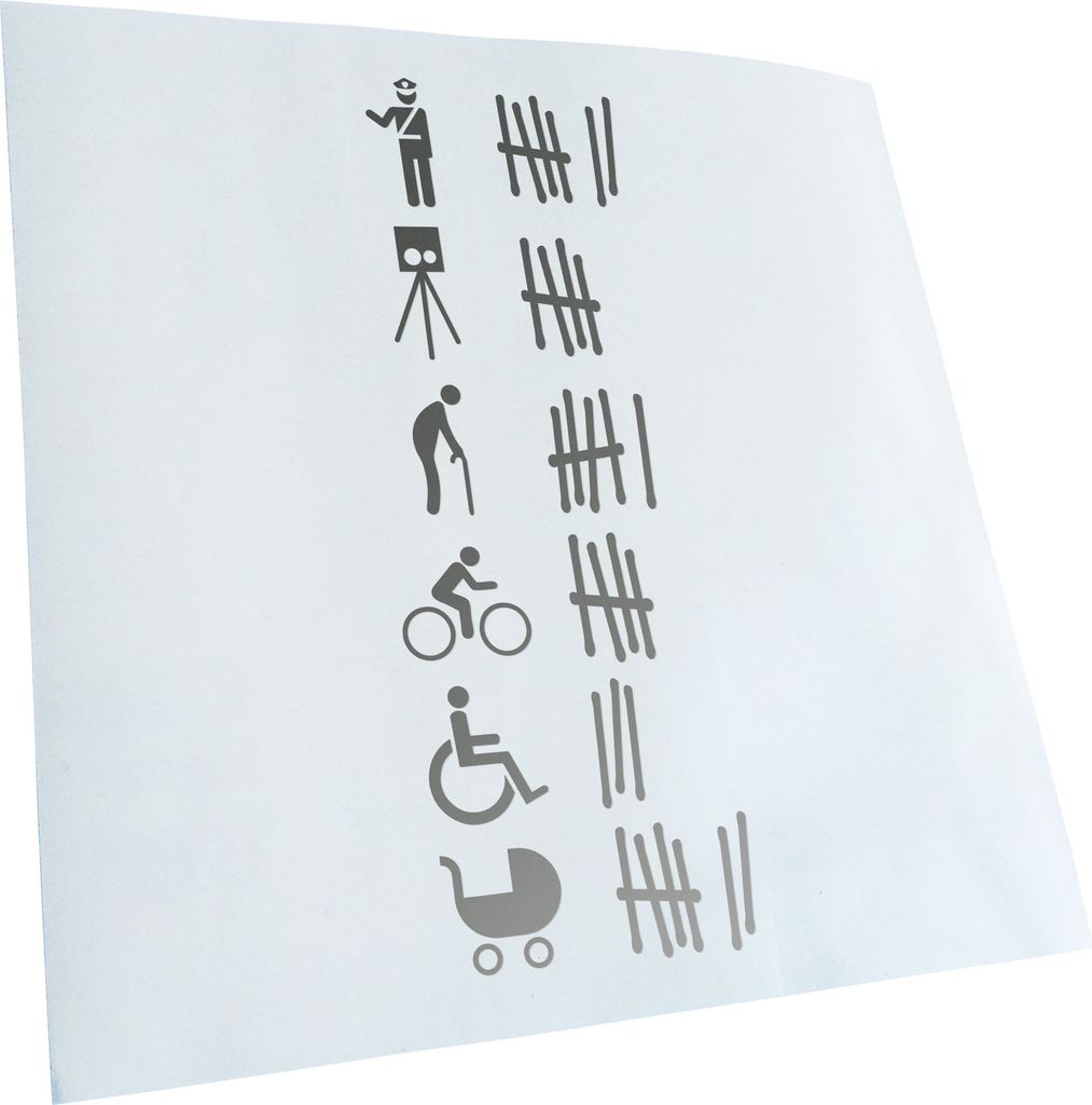 Kiwistar - Autoaufkleber - Opferliste senkrecht Heckscheibenaufkleber - Aufkleber für Auto Kfz Fahrrad, LKW, Truck Mofa