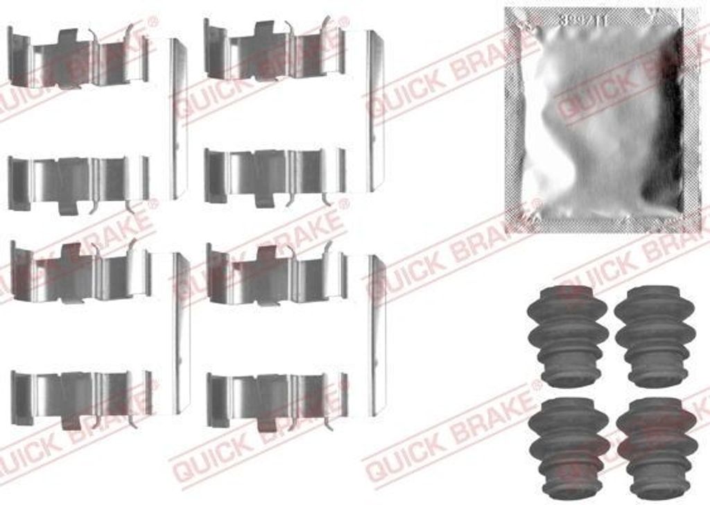 QUICK BRAKE 109-1831 Zubehörsatz Scheibenbremsbelag Hinten für HYUNDAI H-1 Travel (TQ) H-1 Cargo (TQ) ix55