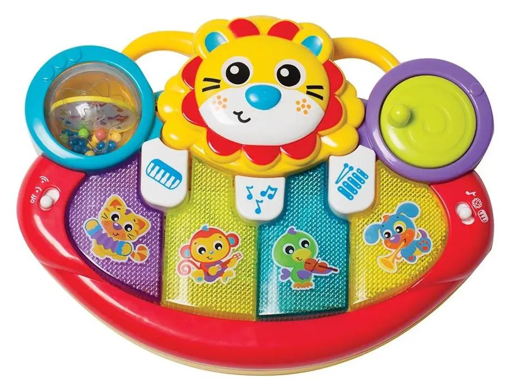 Lion Musical Interactif Playgro : 5 Instruments d'Éveil Sensoriel - 13