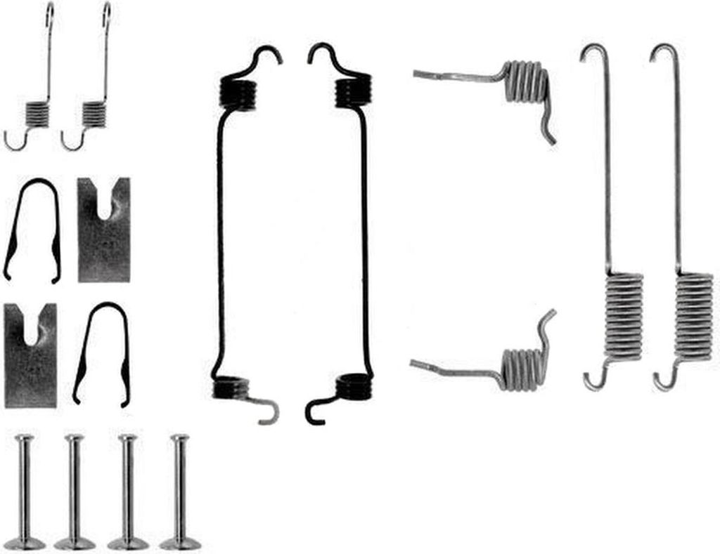 Zubehörsatz Bremsbacken Ø 180 mm A.B.S. für u.a. FORD ESCORT