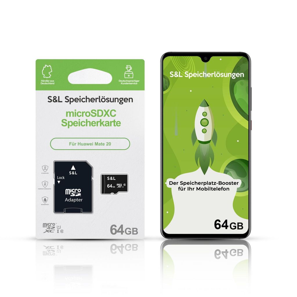 microSD Speicherkarte für Huawei Mate 20 - Speicherkapazität: 64 GB