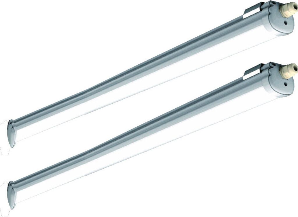 2er Set LED Wannenleuchte, 5120 Lumen, Kaltweiß, L 150 cm, VT-1532