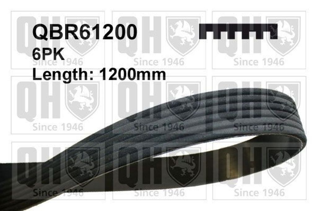 QUINTON HAZELL Keilrippenriemen 1200mm für BMW 8 (E31) QBR61200