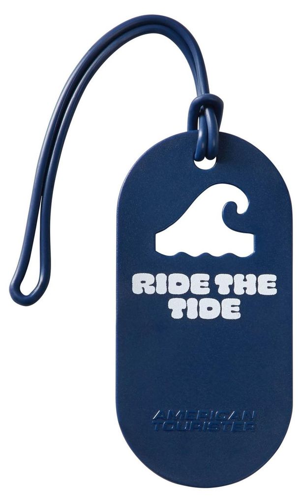 American Tourister Anhänger Reisezubehör Luggage Tag 2x Fun Ride The Tide dunkelblau