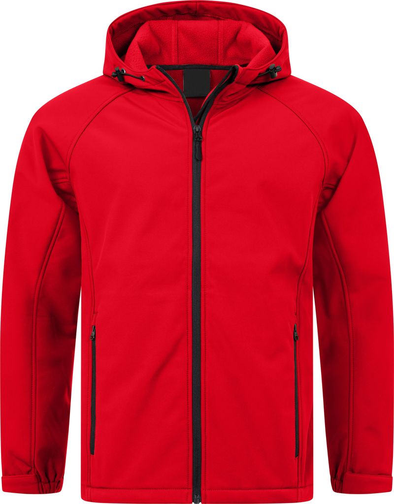 Mivaro Herren Softshelljacke mit Kapuze in Rot - Arbeitsjacke, wasserdicht & winddicht, atmungsaktiv, Regular Fit, Größen S bis 5XL