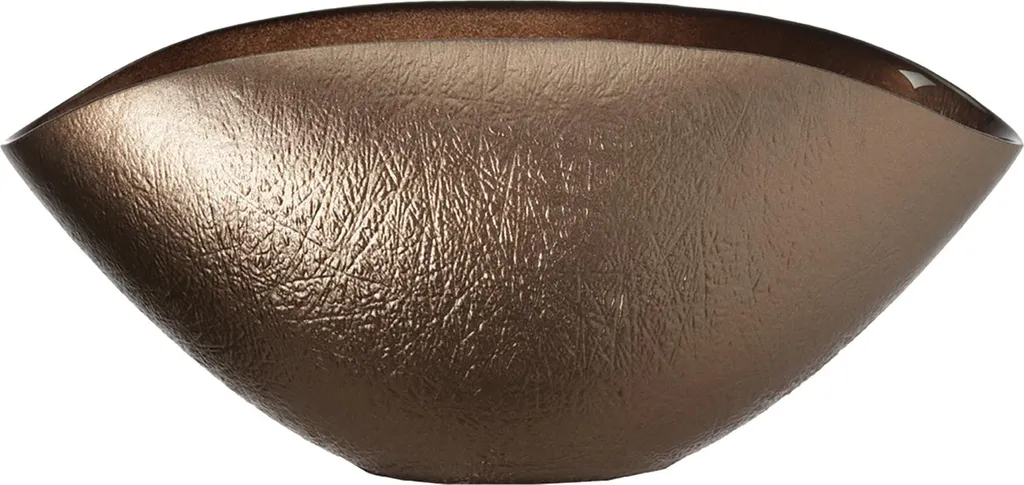 Leonardo Como L053319 Ciotola Bronzo 28x14cm | Design Vetro Artigianale