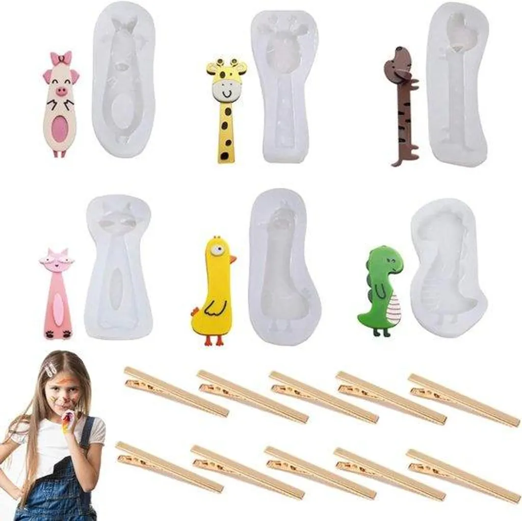 Pinces à cheveux alligator noires lot de 10 pour brushing et lissage DIY