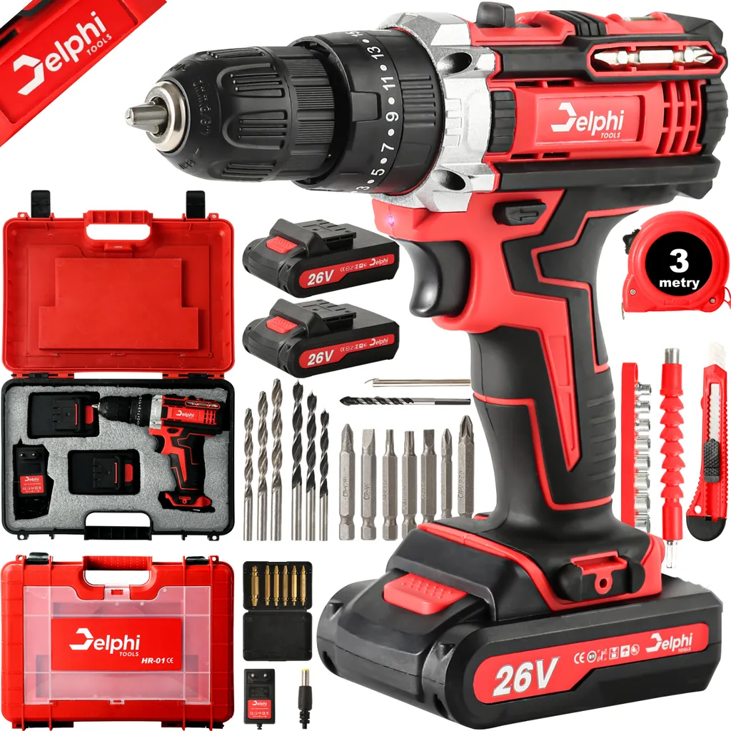 Perceuse à percussion Delphi 20V : finissez vos travaux sans interruption
