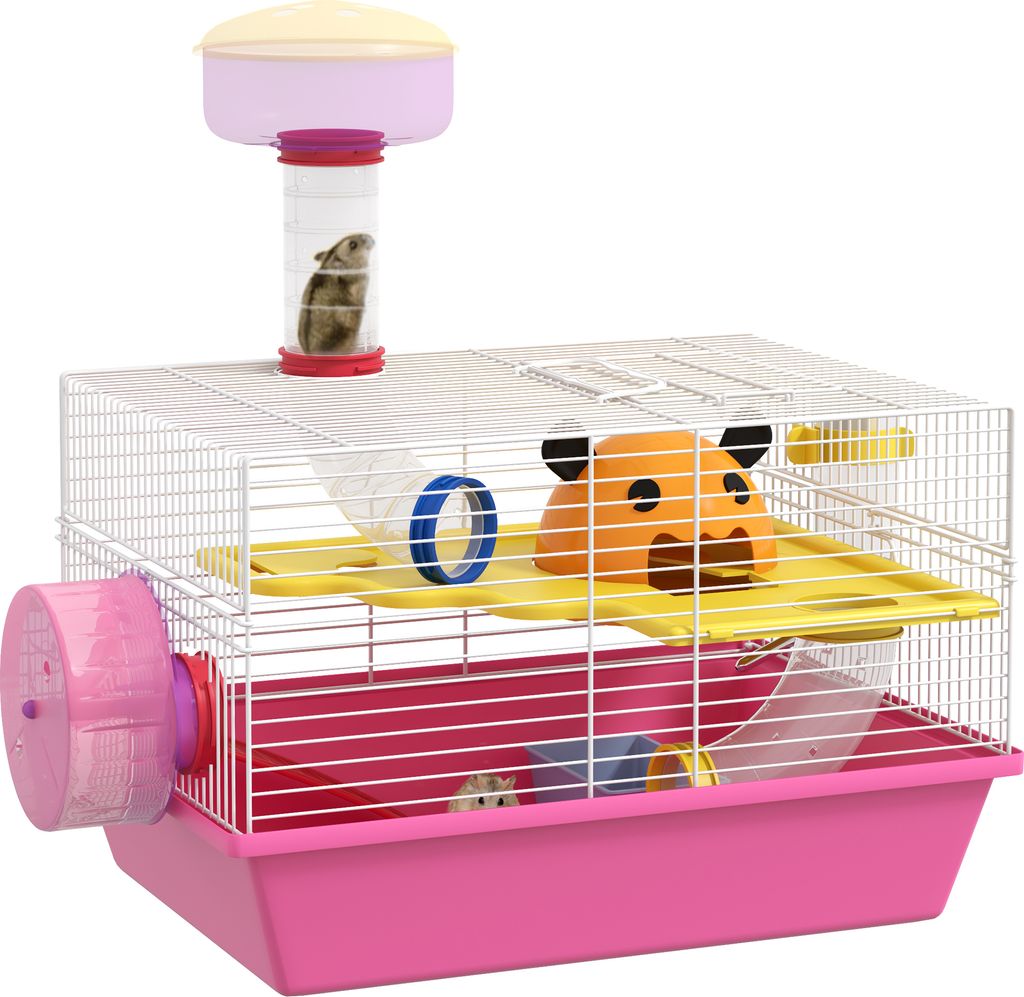 PawHut Hamsterkäfighaus für Kleintiere mit Schüssel, Produktbild 