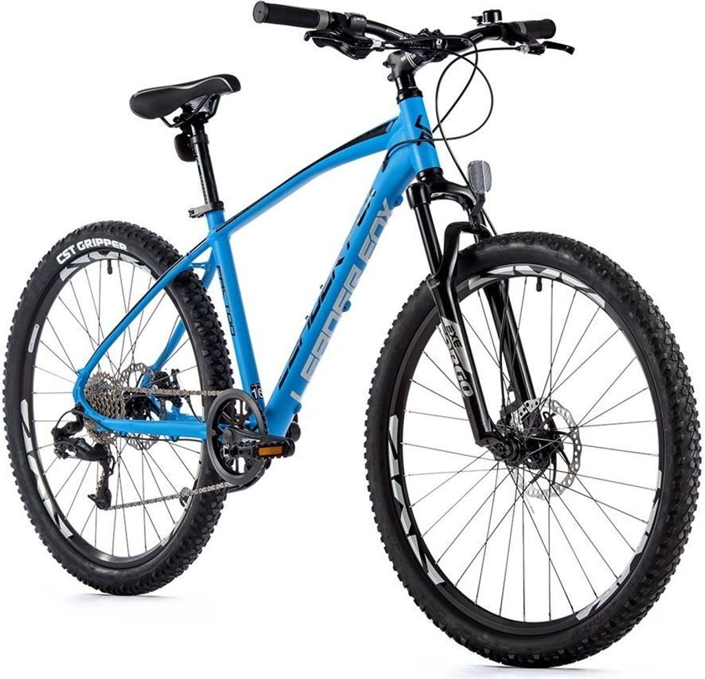 26 Zoll Alu Mountainbike Leader Fox Factor 8 Gang Scheibenbremsen Rh 36 cm blau matt