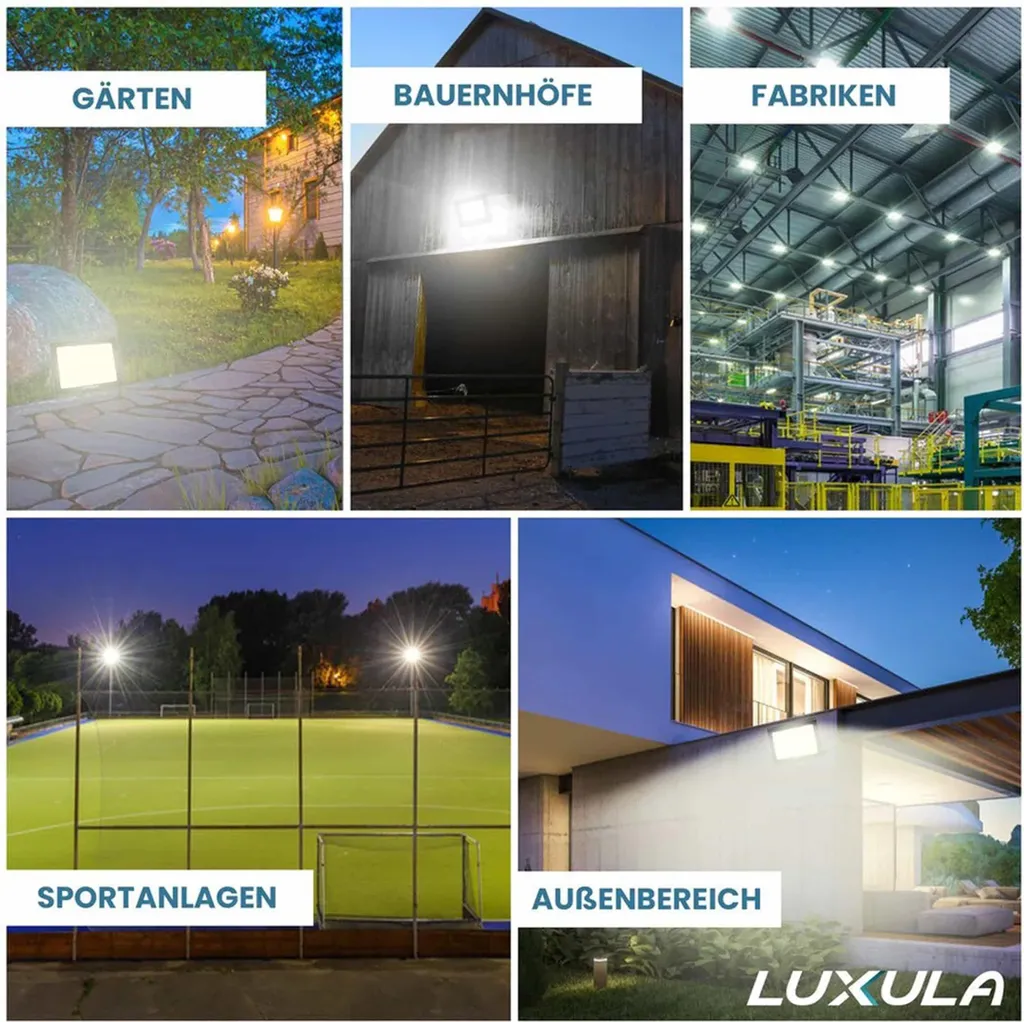 Projecteur extérieur LED 50W CCT variable 3000K-6500K noir LUXULA - 7