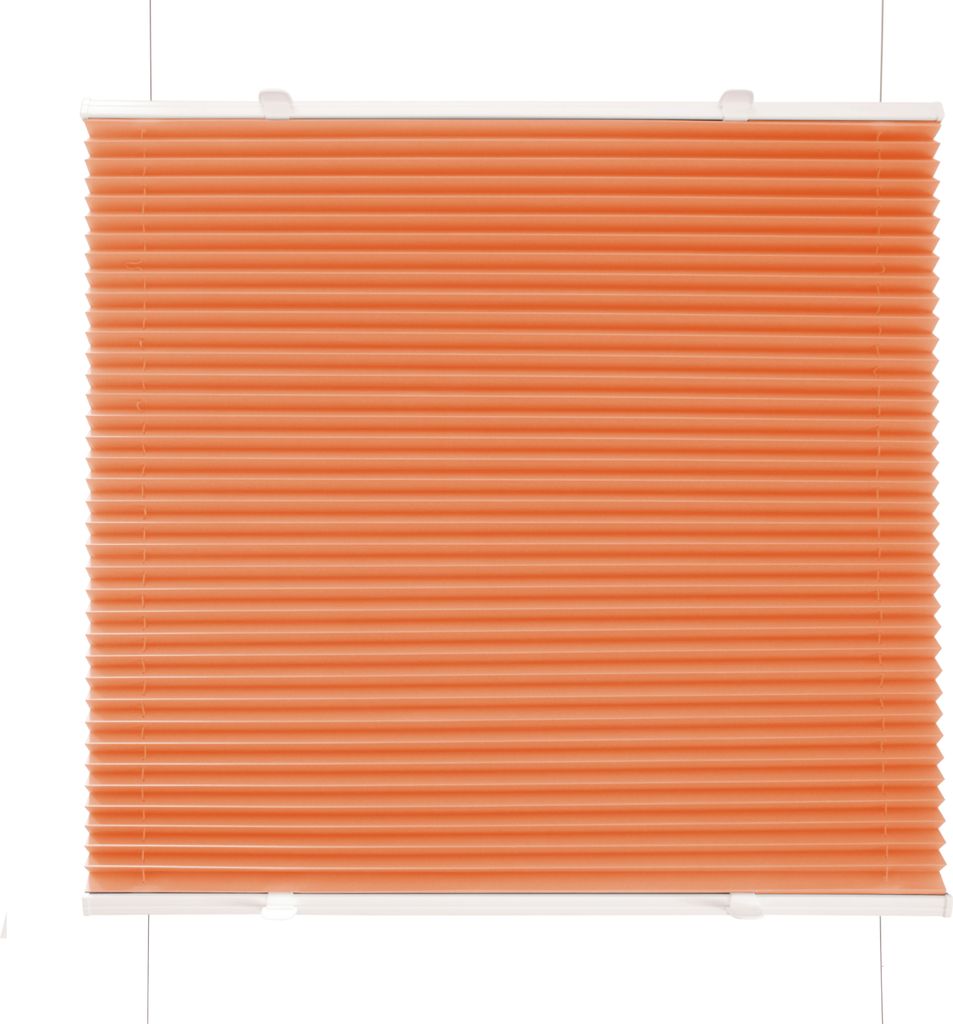 Plissee Orange 115x150cm Klemm Fix Plissee