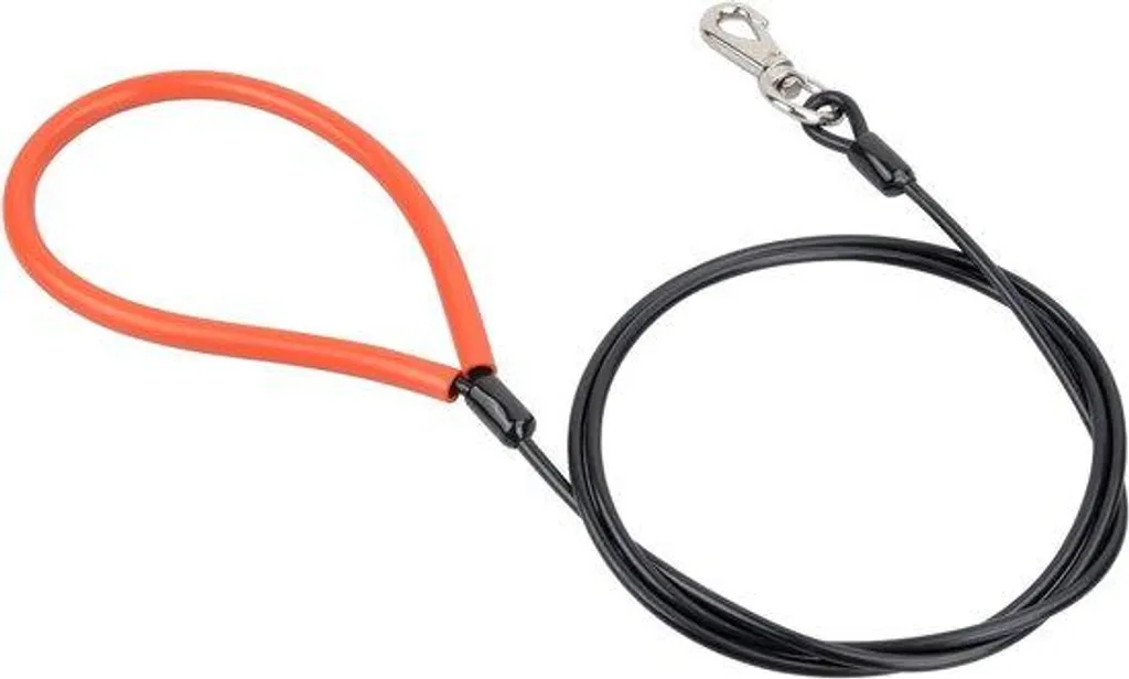 Grande laisse chien robuste 15 mètres rouge ultra résistante nylon