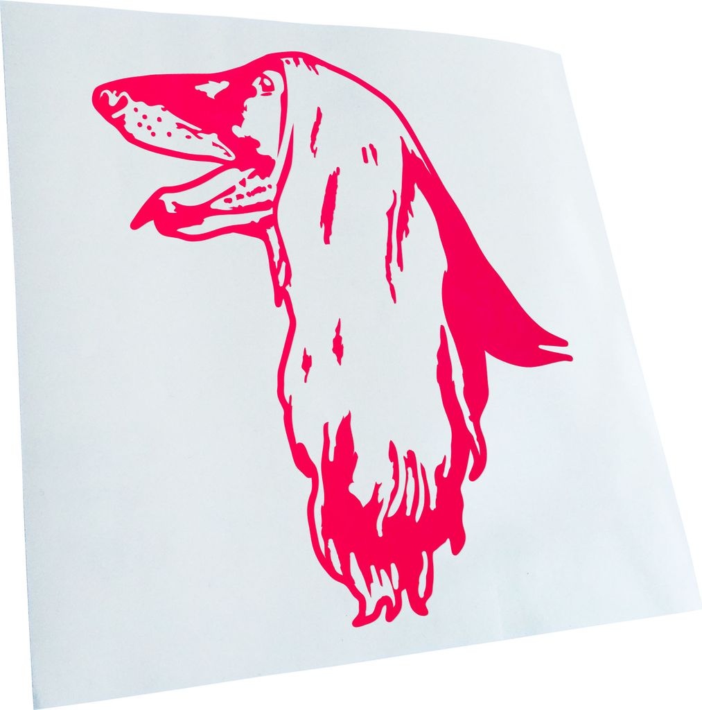 Kiwistar - Autoaufkleber - Afghan Hound Hund - Hellrosa - 12x10cm - Aufkleber für Auto, Laptop, Fahrrad, LKW, Motorrad mehrfarbig JDM Decal Racing