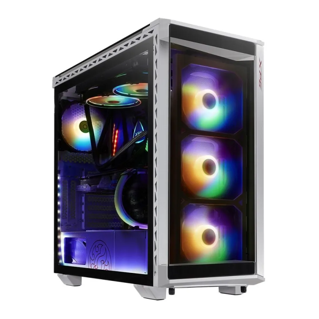 Boîtier PC Moyen Tour ADATA XPG Battlecruiser Blanc avec Verre Trempé