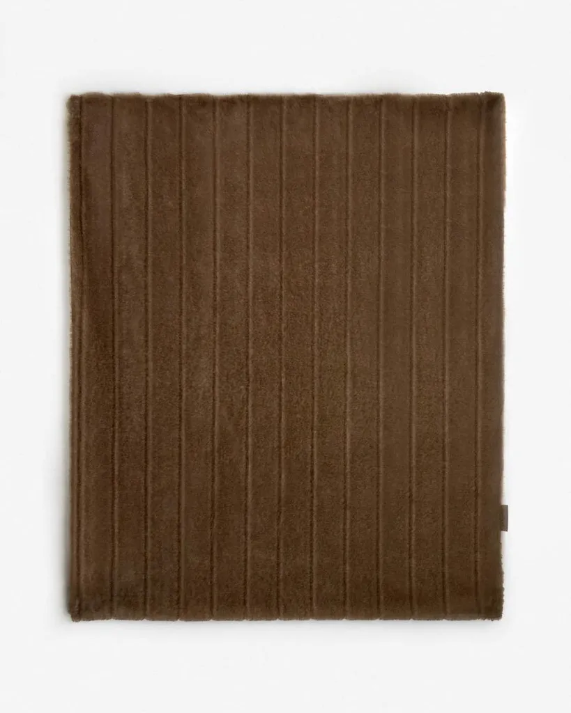 Plaid Otero en coton gaufré 130x170 cm - Couverture douce pour canapé