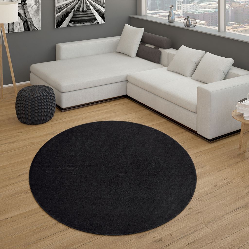Tapis salon à poils courts chambre à coucher moderne motif Image du produit 