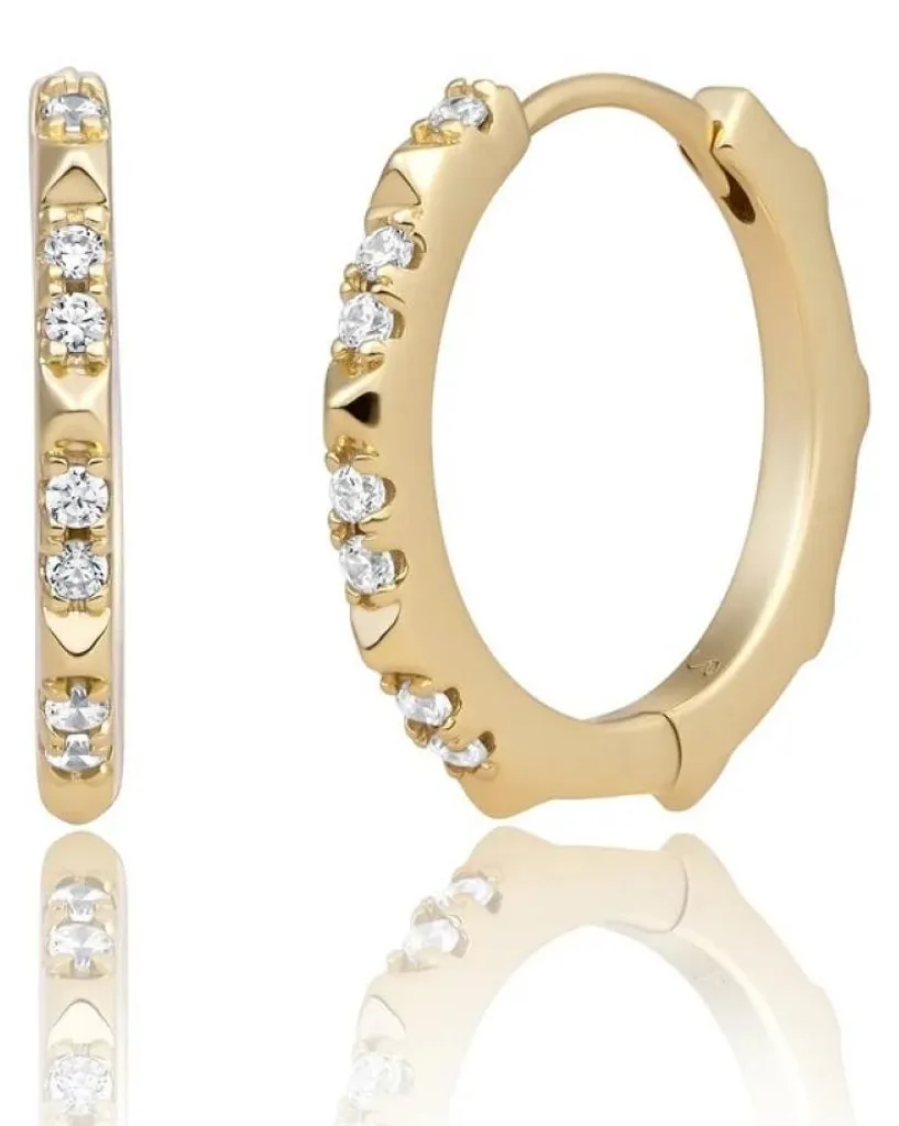 Boucles d'oreilles rondes dorées EAG31 pour mariage et soirées chic