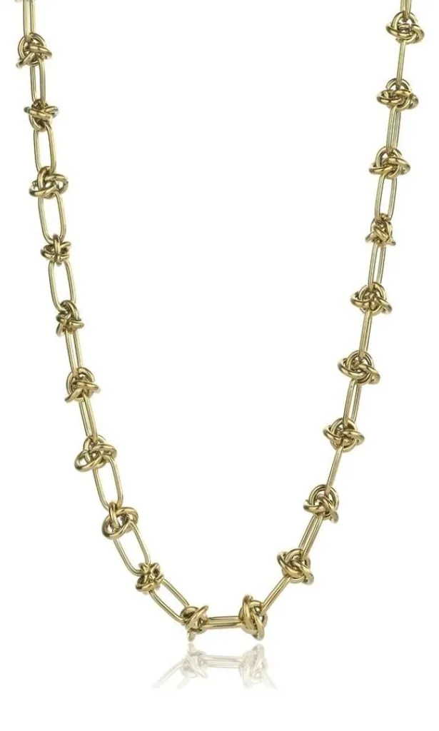 Collier Jordan Gold Doré MCN24011G - Accessoire Idéal pour vos Sorties