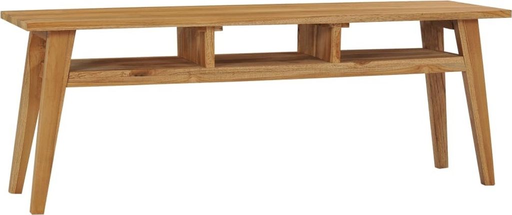 "2026 Promotion" TV-Schrank - TV-Lowboard - 120x35x45 cm Teak Massivholz - TV-Regal CC3146