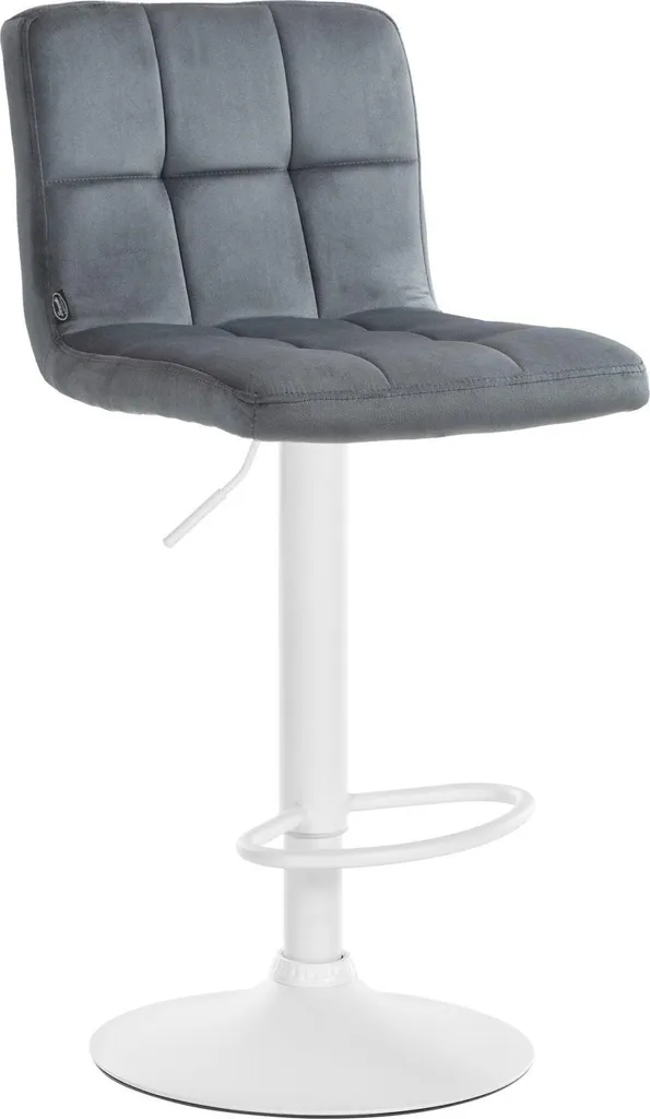Recensione Sgabello in Velluto Grigio e Bianco: Comfort e Design - 1