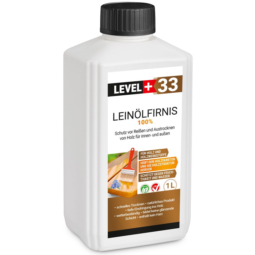 Lněný olej 100% 1L čistý lněný olej Level+33 Obrázek produktu 