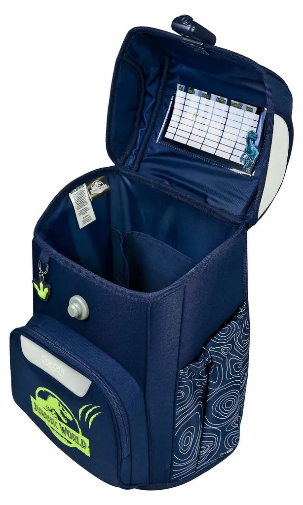 Set Scolaire Ergonomique Scooli Jurassic World Bleu Marine 5 Pièces
