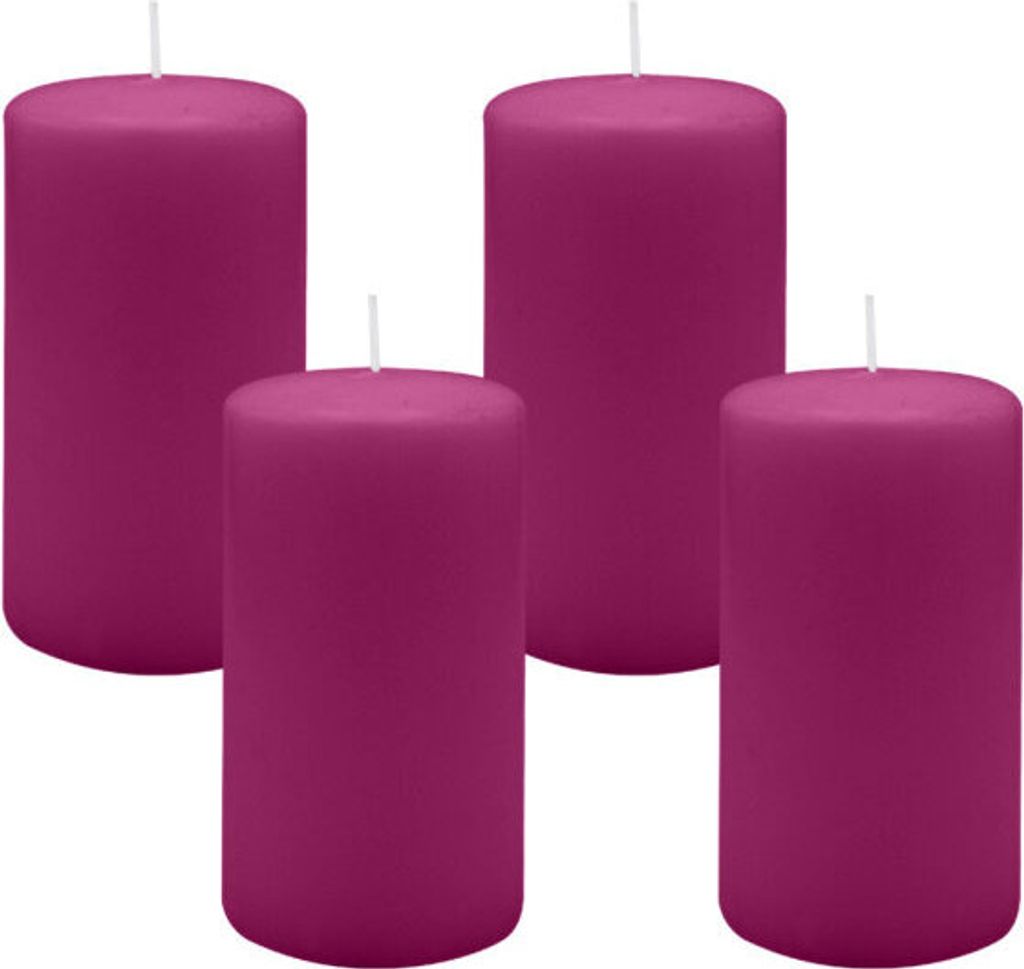 4er Set Adventskranzkerzen Brombeere Ø 70 x 130 mm