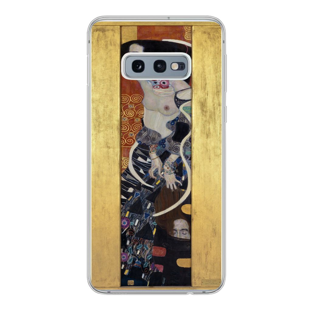 MuchoWow Handyhülle Schutzhülle Hülle für Samsung Galaxy S10e Judith II Salomè - Gustav Klimt Silikon Softcase Handy Hülle - Handy