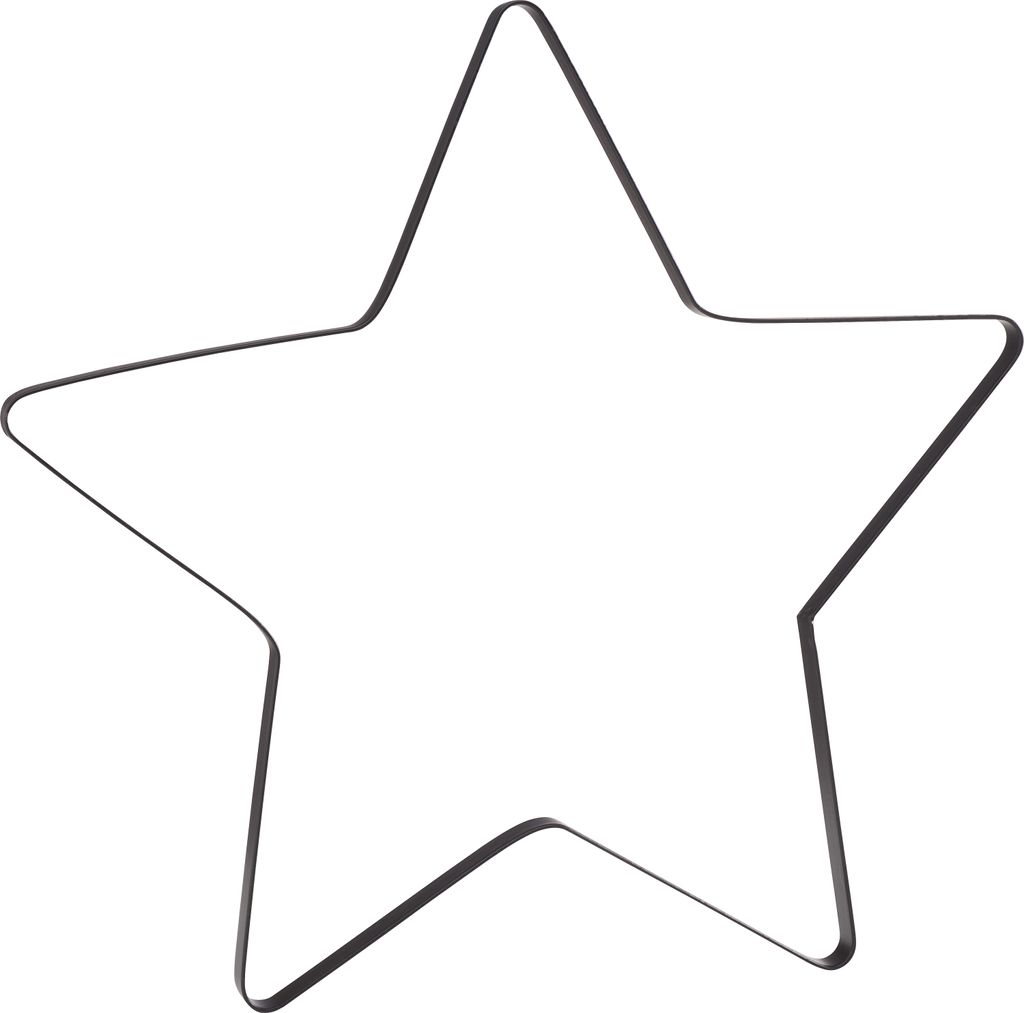 Metallring Stern "Auri", Schwarz Ø 40 cm Produktbild 