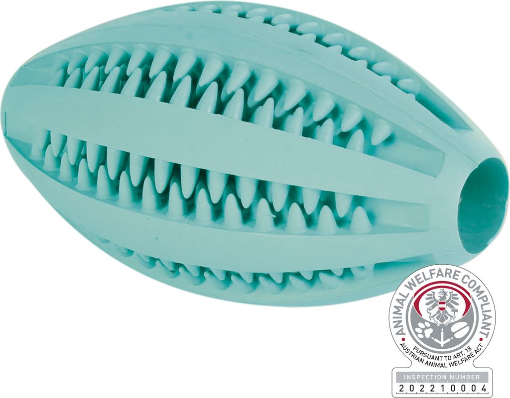 Trixie Denta Fun Rugbyball mit Minzgeschmack Produktbild 