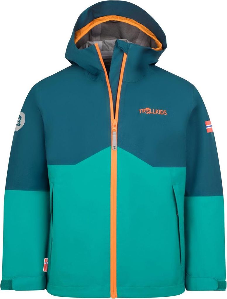 Trollkids Kinder Gjende Regenjacke madeira blue 128 Produktbild 