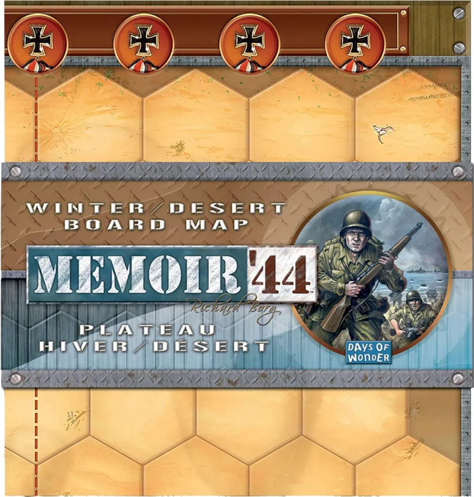 Mémoire '44 Carte Désert et Hiver : Extension de Plateau Recto-Verso