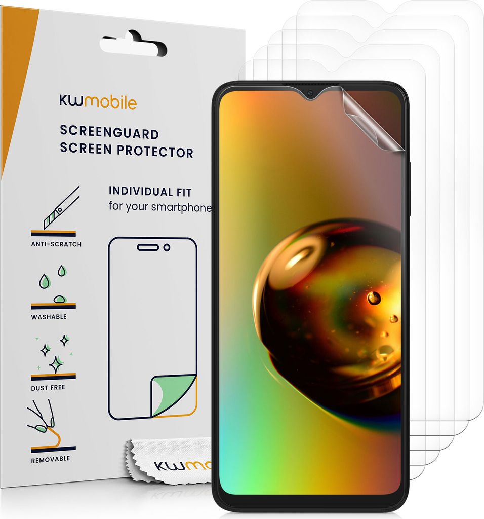 kwmobile 6x Displayschutzfolie kompatibel mit Nokia G42 5G Folie - klare Schutzfolien Set in transparent