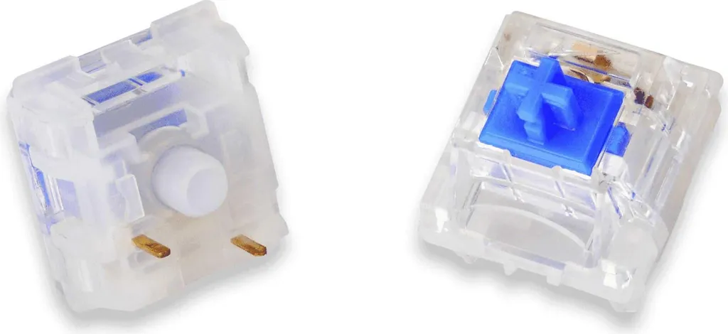 Switchs de Clavier Mécanique Tactiles Mountain en Version Transparente