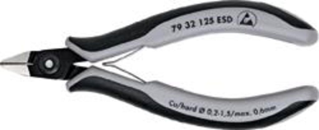 Präzisionselektronikseitenschneider L.125mm Form 3 Facette ja,sehr kl. ESD