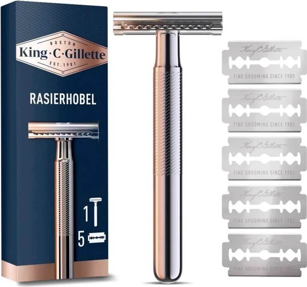Rasoio Professionale King C. Gillette 5 Lame Platinum | Styling Barba