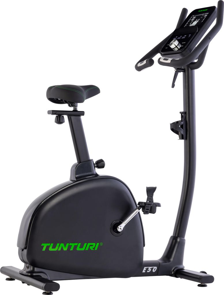 Tunturi Signature E50 Heimtrainer - Ergometer & Servomotor - Bluetooth - Fitnessbike mit 26 Trainingsprogrammen - Niedriger Einstieg - Comfort Plus...